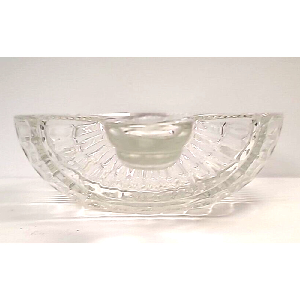 Vtg Fifth Avenue Crystal Christmas Ornament‎ Shaped Snowflake Serving Bowl/ Dish - Picture 3 of 8